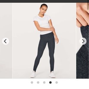 Lululemon Rush Hour Tights Heathered Gray size 8